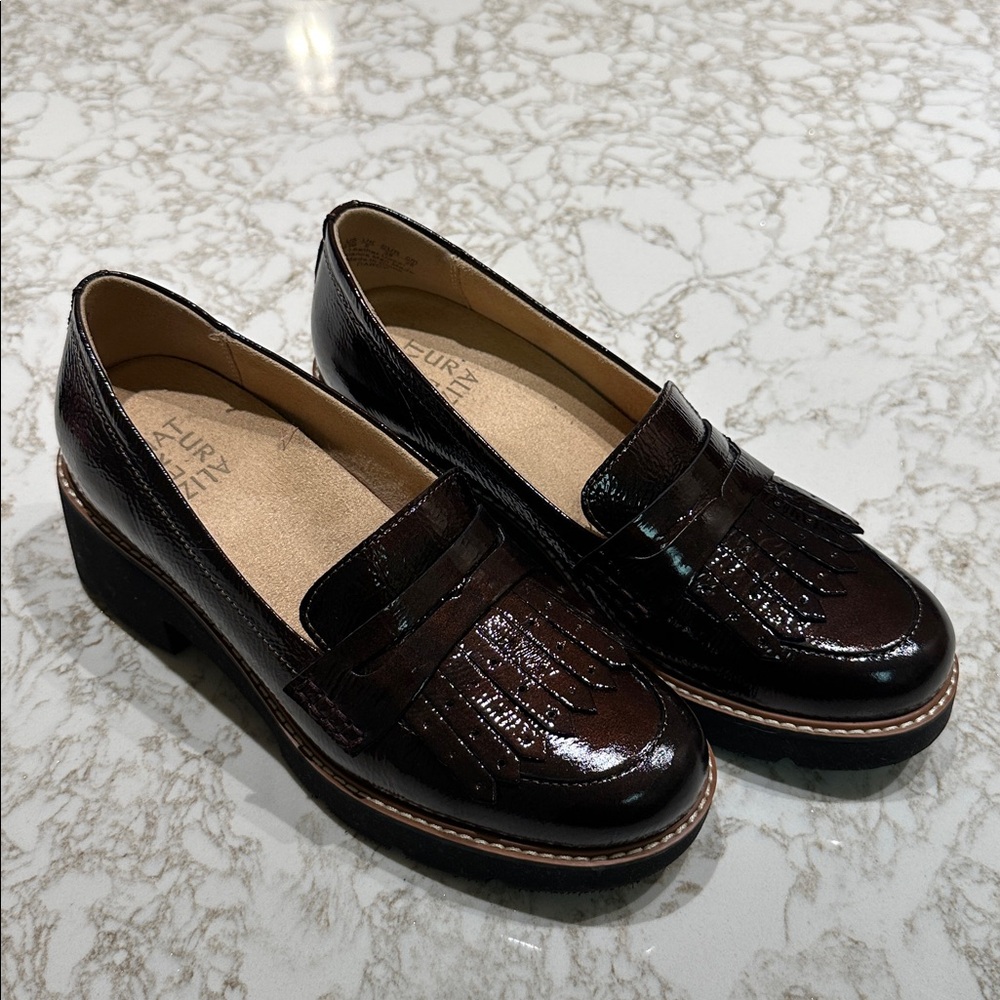 Naturalizer Darcy Cinnamon Patent Leather Loafer Slip-On